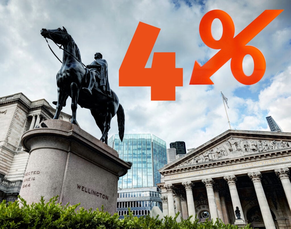Bank of England cuts base rate to 4% despite inflation concerns